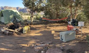 Camp in Zion National Park Camp in Zion National Park